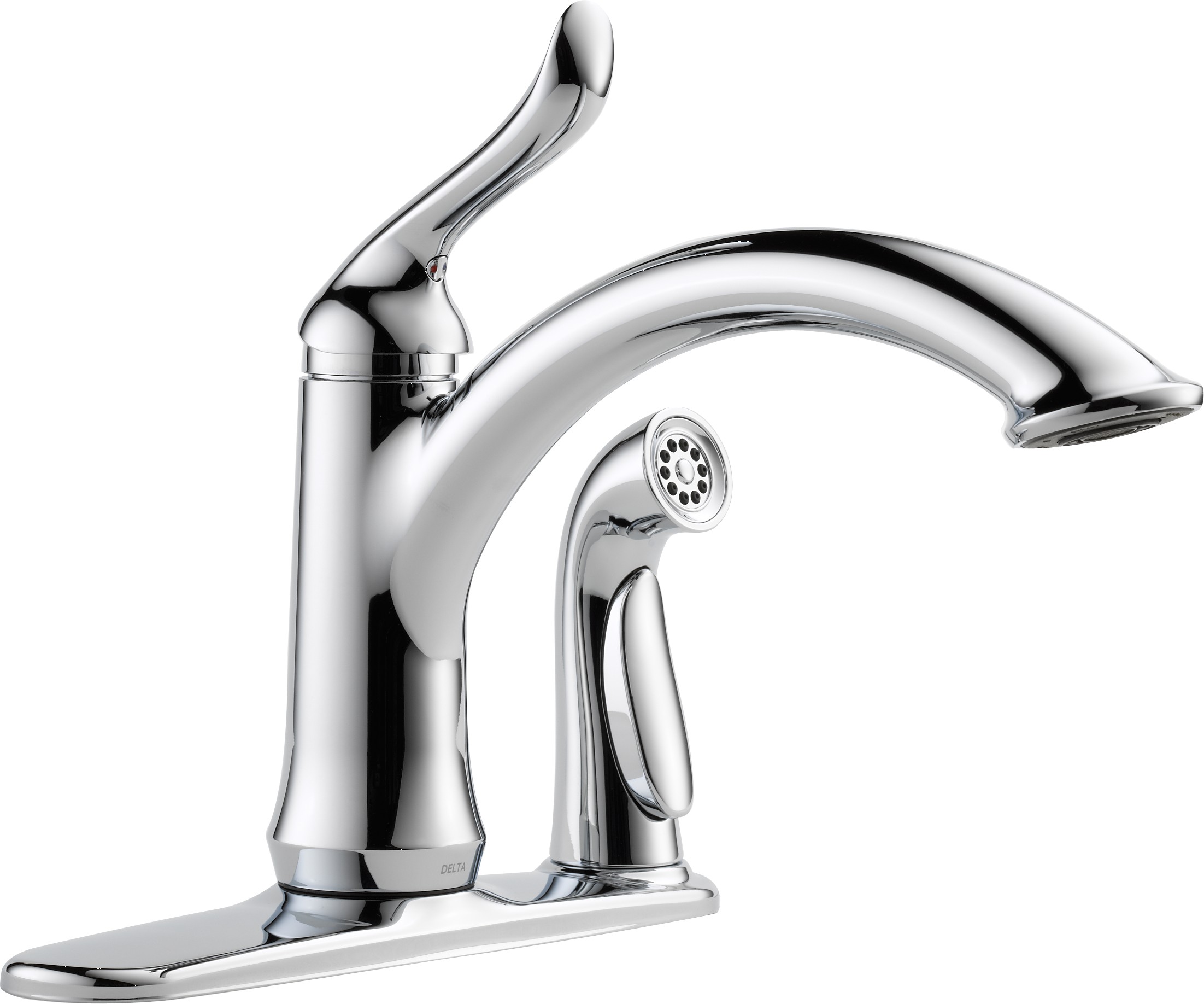 Delta-Delex-Brizo | 3353-DST | Delta Linden: Single Handle Kitchen Faucet With Spray