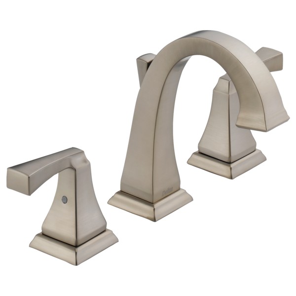 Delta-Delex-Brizo | 3551LF-SS | 3551LF-SS Stainless Delta Dryden: Two Handle Widespread Lavatory Faucet