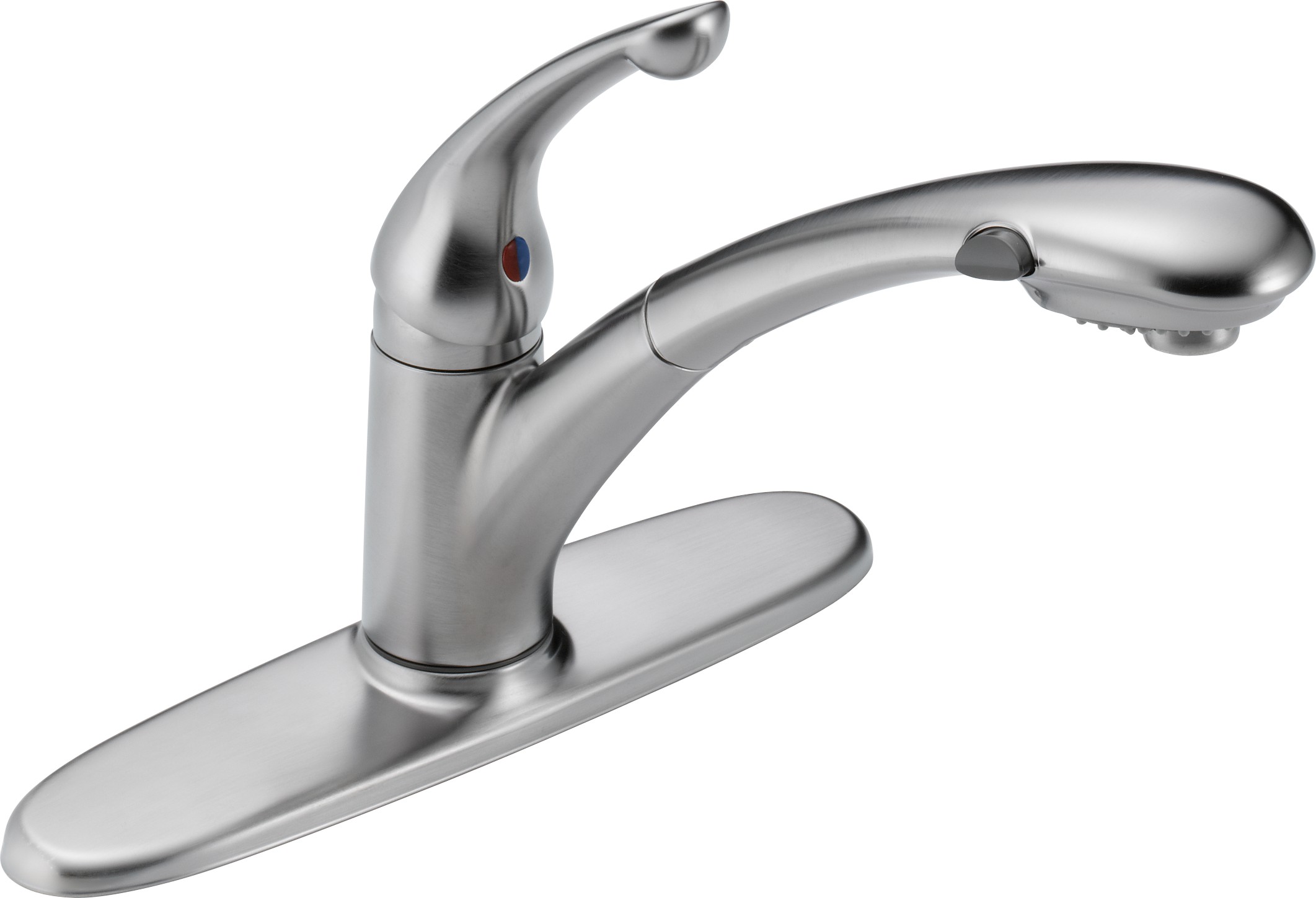 Delta-Delex-Brizo | 470-AR-DST | DELTA 470-AR-DST PULL-OUT KITCHEN FAUCET ARCTIC STAINLESS