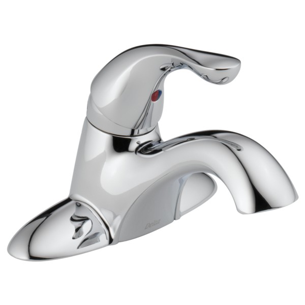 Delta-Delex-Brizo | 501-DST | 501-DST Chrome Delta Classic: Single Handle Centerset Lavatory Faucet - Less Pop-Up