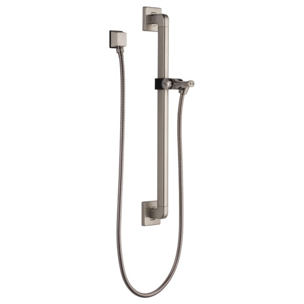 Delta-Delex-Brizo | 51500-SS | DELTA 51500-SS ADJUSTABLE SLIDE BAR /GRAB BAR SS STAINLESS STEEL WITH WALL ELBOW