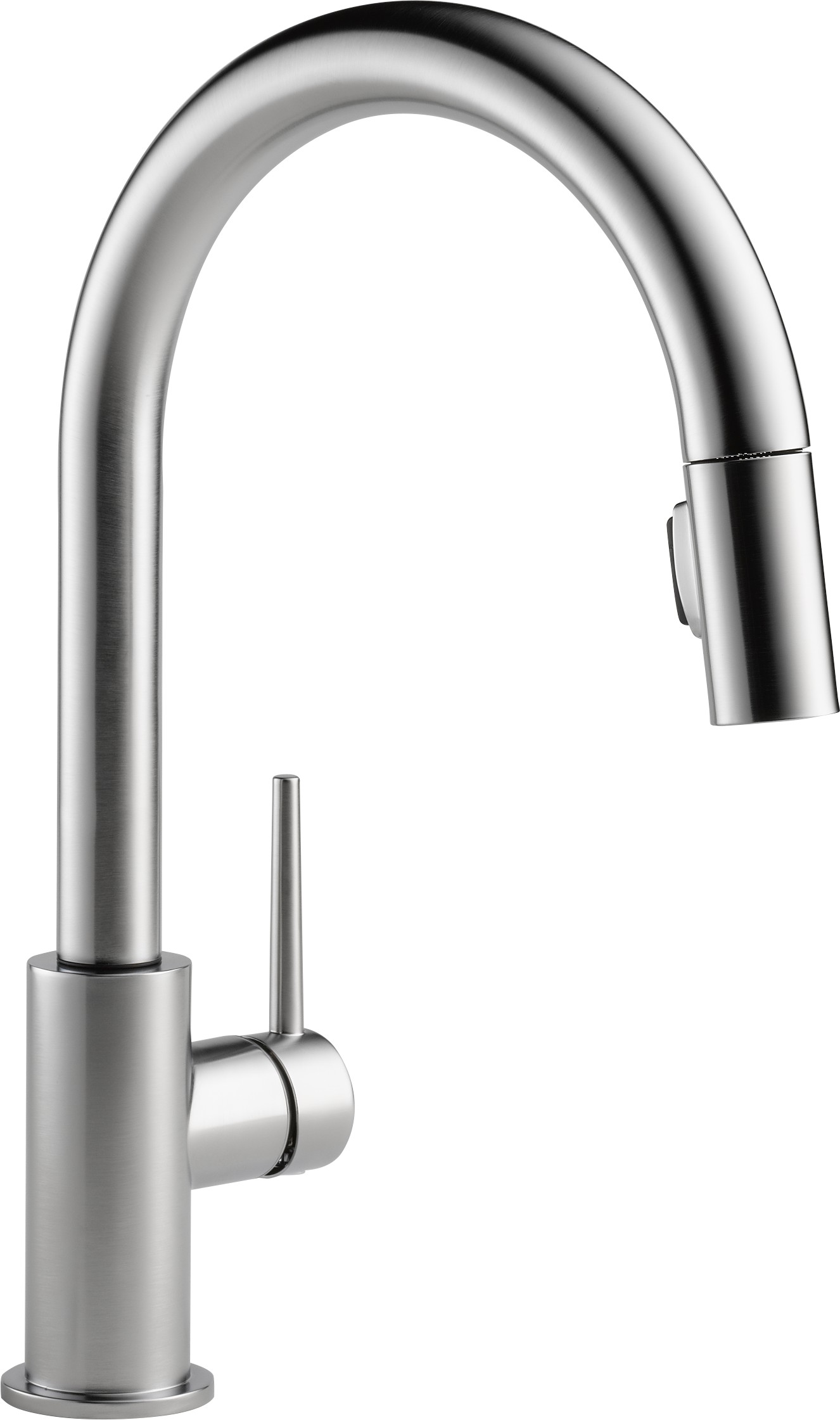 Delta-Delex-Brizo | 9159-AR-DST | 9159-AR-DST Arctic Stainless Delta Trinsic: Single Handle Pull-Down Kitchen Faucet