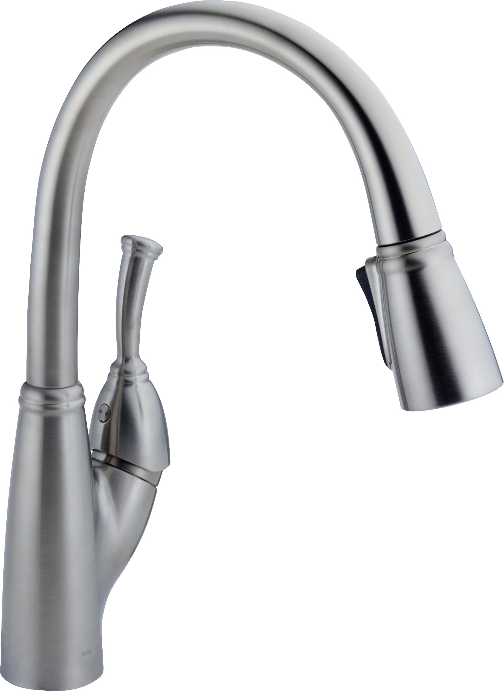 Delta-Delex-Brizo | 989-AR-DST | 989-AR-DST Arctic Stainless Delta Allora: Single Handle Pull-Down Kitchen Faucet