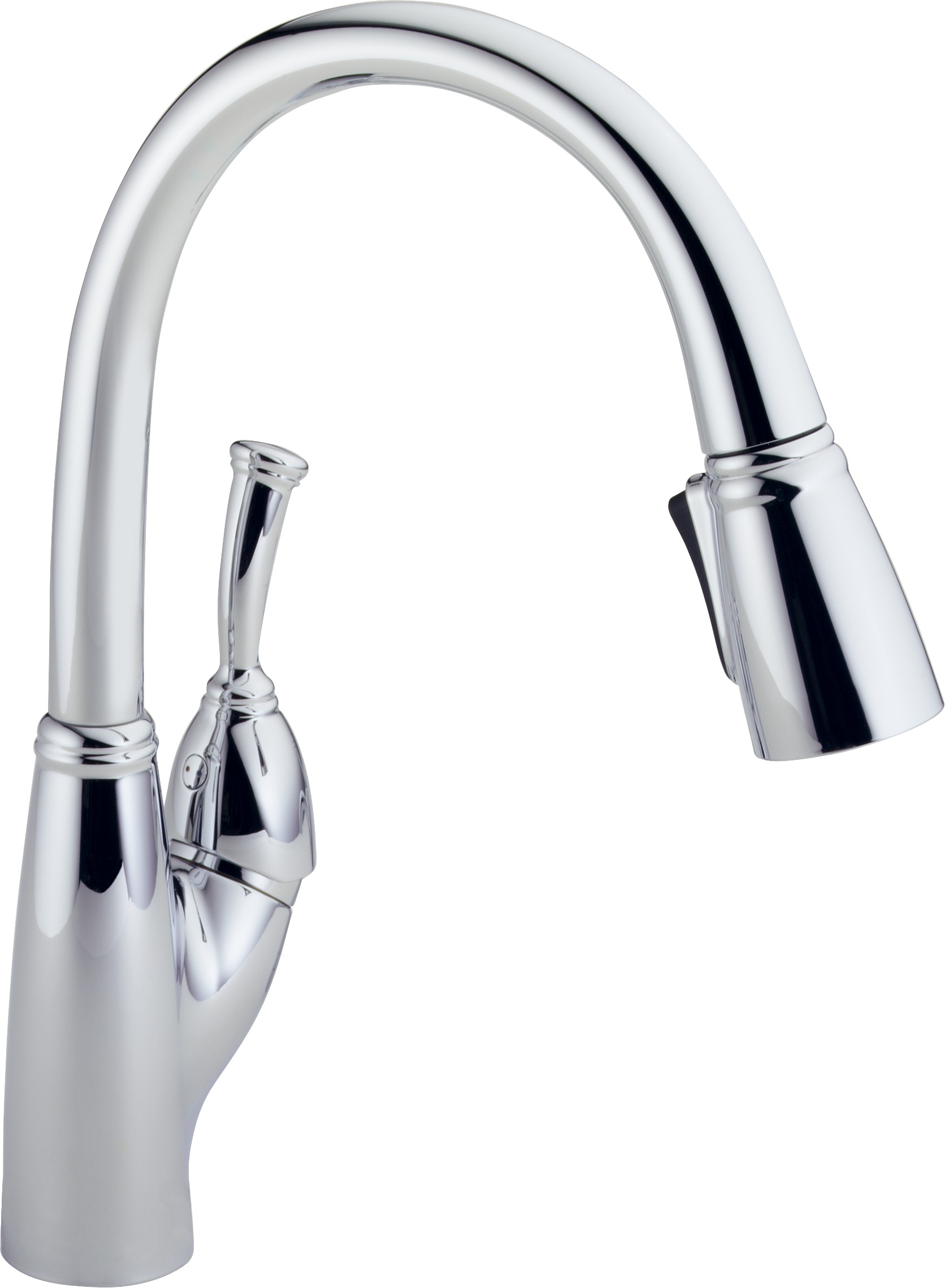 Delta-Delex-Brizo | 989-DST | 989-DST Chrome Delta Allora: Single Handle Pull-Down Kitchen Faucet