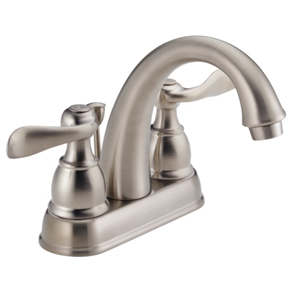 Delta-Delex-Brizo | B2596LF-SS | DELTA B2596LF-SS WINDEMERE 2-HANDLE CENTERSET LAVATORY FAUCET  WITH METAL POP-UP DRAIN BRILLIANCE STAINLESS STEEL