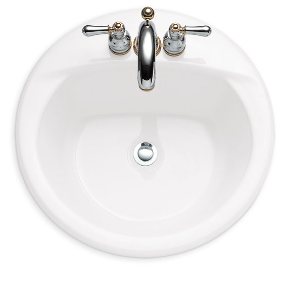 American Standard | 3409.001.020 | *AMERICAN STANDARD 3409.001.020 ACCLIVITY DROP-IN LAVATORY WHITE WITH CENTER FAUCET-HOLE ONLY.  