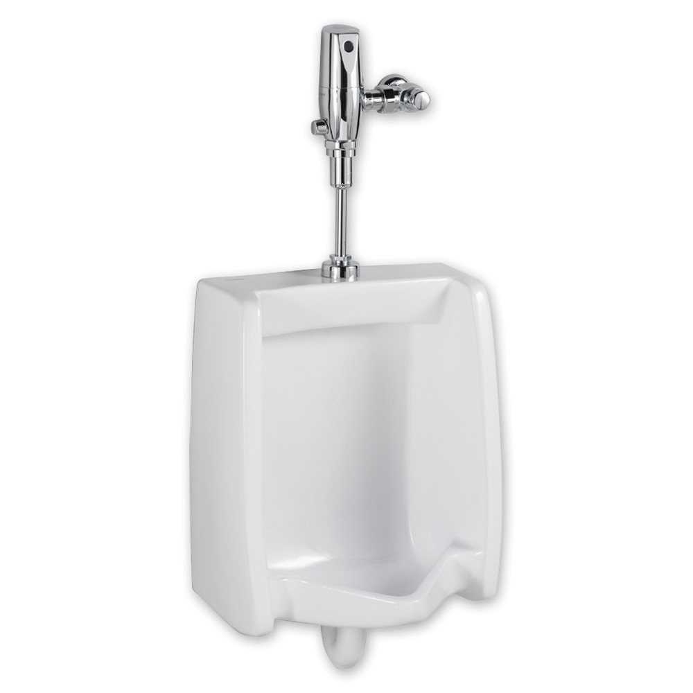 American Standard | 6590.505.020 | AMERICAN STANDARD 6590.505 WASHBROOK TOP-SPUD URINAL 0.5GPF WH 020 WHITE.  WITH BATTERY-POWERED FLUSH VALVE SYSTEM POLISHED CHROME  