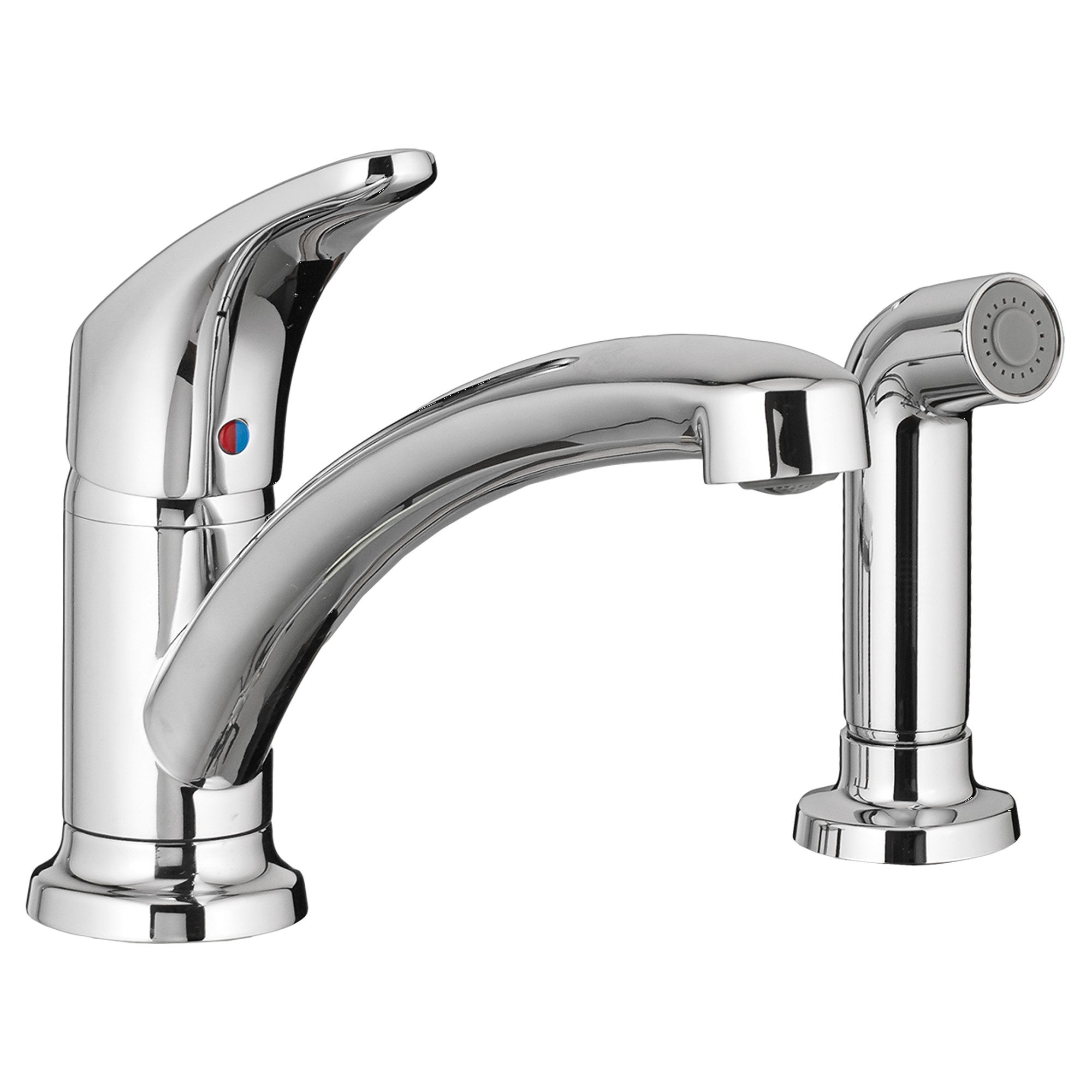 American Standard | 7074.020.002 | AMERICAN STANDARD 7074.020 COLONY PRO KITCHEN FAUCET CP 002 POLISHED CHROME 1-HANDLE 2-HOLE WITH SIDE SPRAY