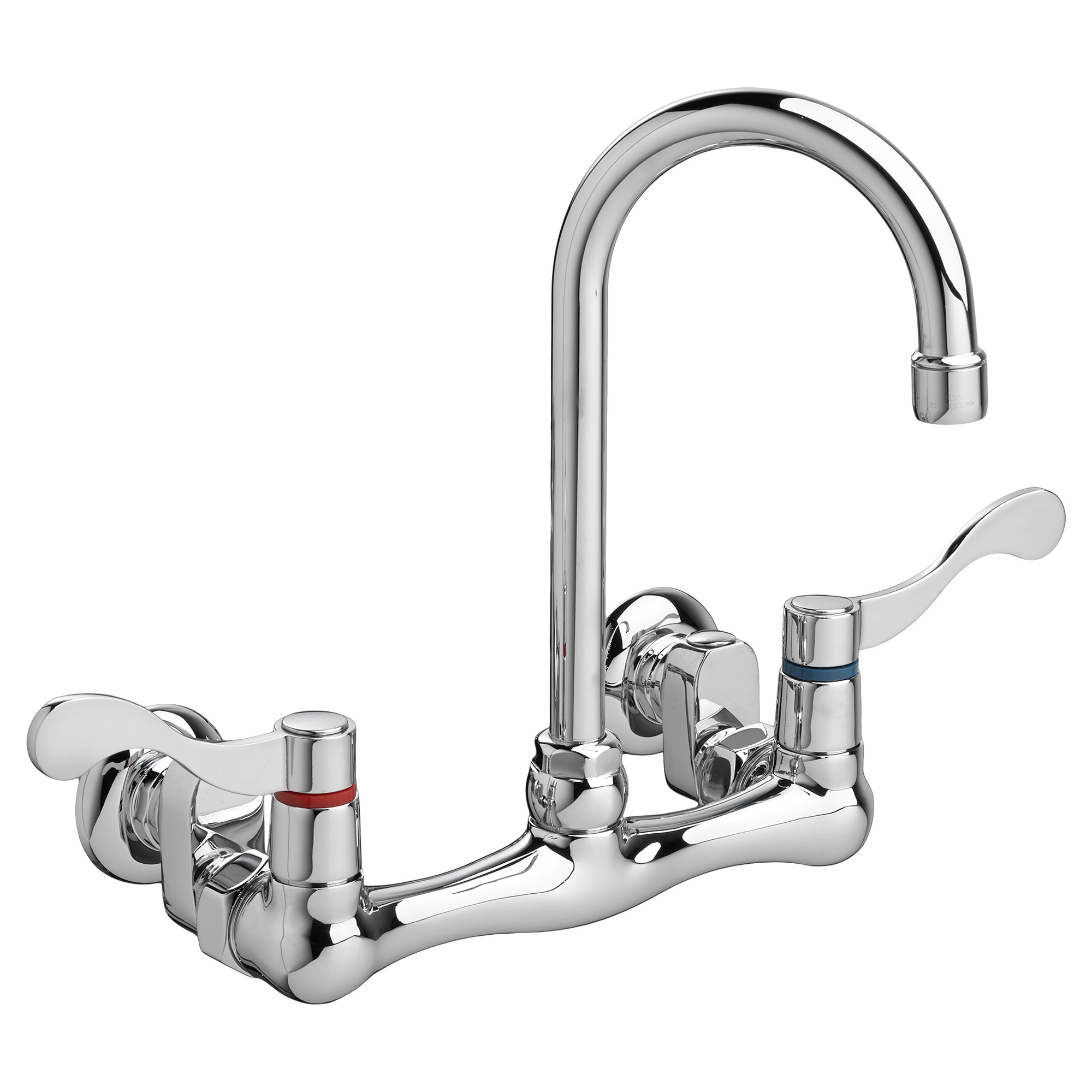 American Standard | 7293.172H.002 | AMERICAN STANDARD 7293.172H HERITAGE WALL-MOUNT 2-HANDLE GOOSENECK SERVICE SINK FAUCET WITH INTEGRAL STOPS CP 002 CHROME 2.2GPM
