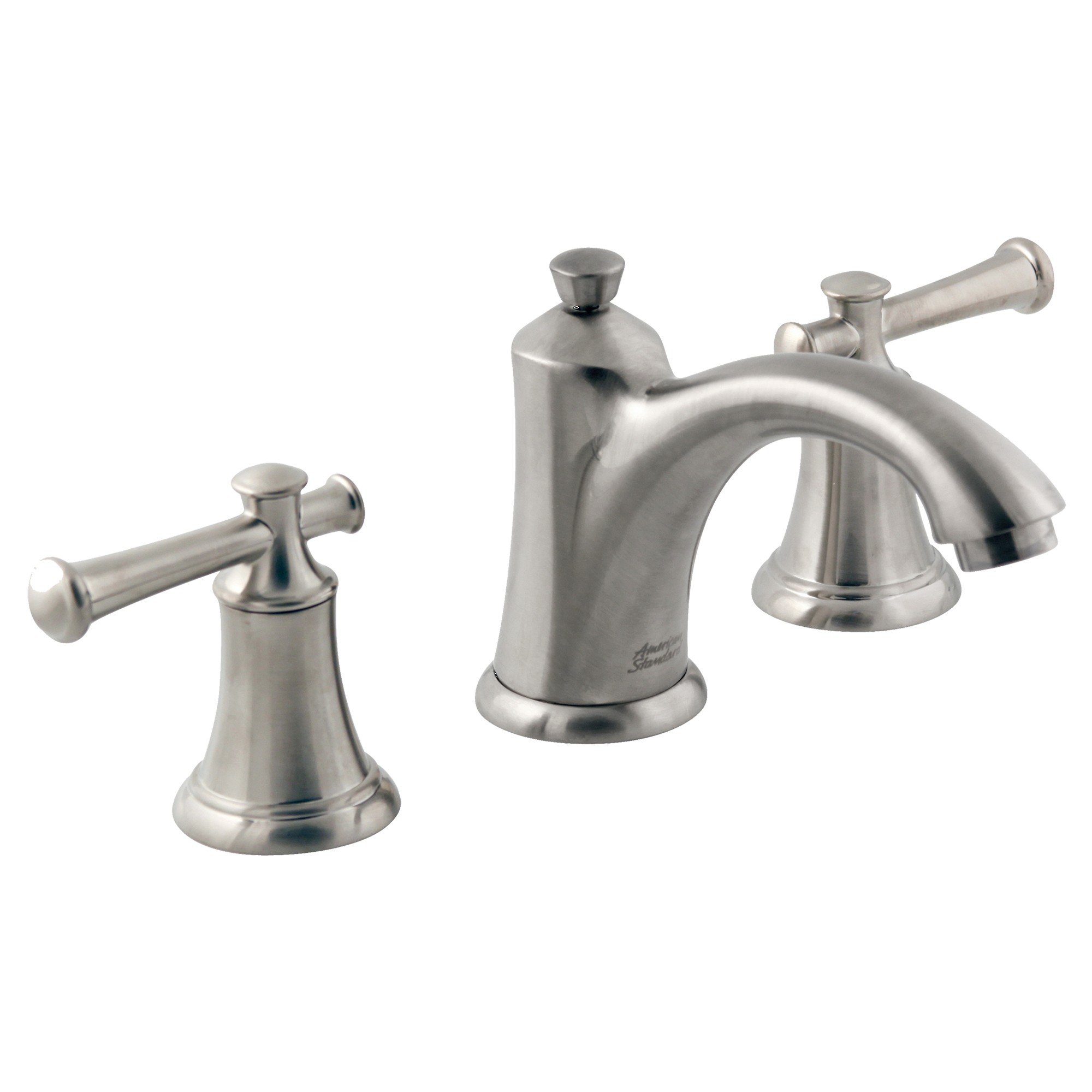 American Standard | 7415.801.295 | AMERICAN STANDARD 7415.801 PORTSMOUTH WIDESPREAD LAVATORY FAUCET WITH POP-UP & LEVER HANDLES SN 295 SATIN NICKEL