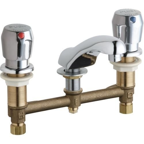 Chicago Faucet | 404-V665ABCP | CHICAGO FAUCETS 404-V665AB-CP MVP METERING SINK FAUCET CHROME LF