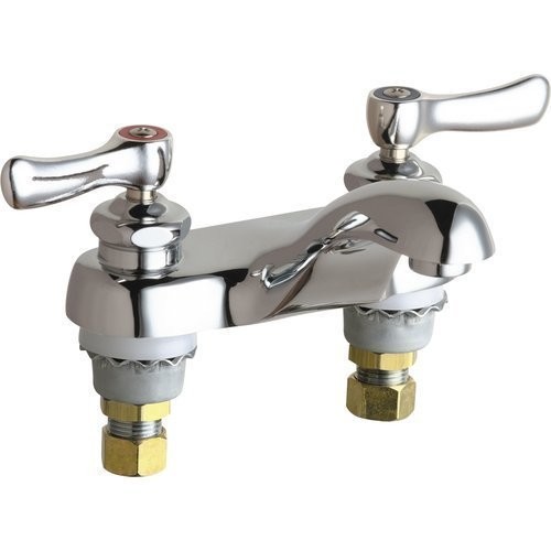 Chicago Faucet | 802-ABCP | CHICAGO FAUCETS 802-ABCP SINK FAUCET CP CHROME DUAL SUPPLY WITH 4" CENTERS
