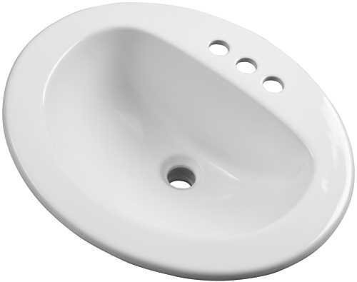 Gerber | G0012834CH | GERBER 12-834-CH MAXWELL 20X17 OVAL 4 DROP-IN LAVATORY WHT WHITE