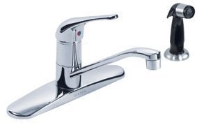 Gerber | G0040112 | *GERBER 40-112 MAXWELL SINGLE HANDLE KITCHEN FAUCET WITH SPRAY.  4-HOLE.  CHROME FINISH. 