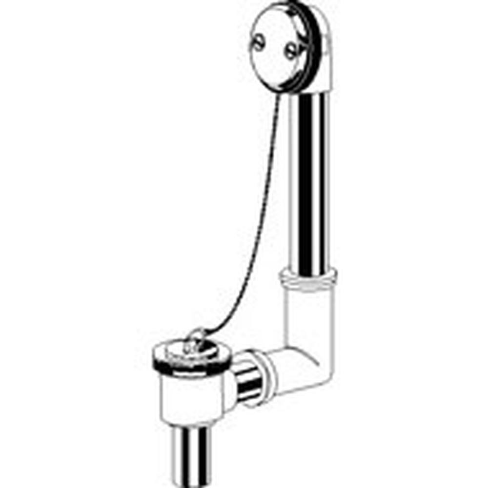 Gerber | G0041891 | GERBER 41-891 17GA BATH DRAIN/SHOE WASTE (WITH CHAIN AND RUBBER STOPPER).  CHROME.