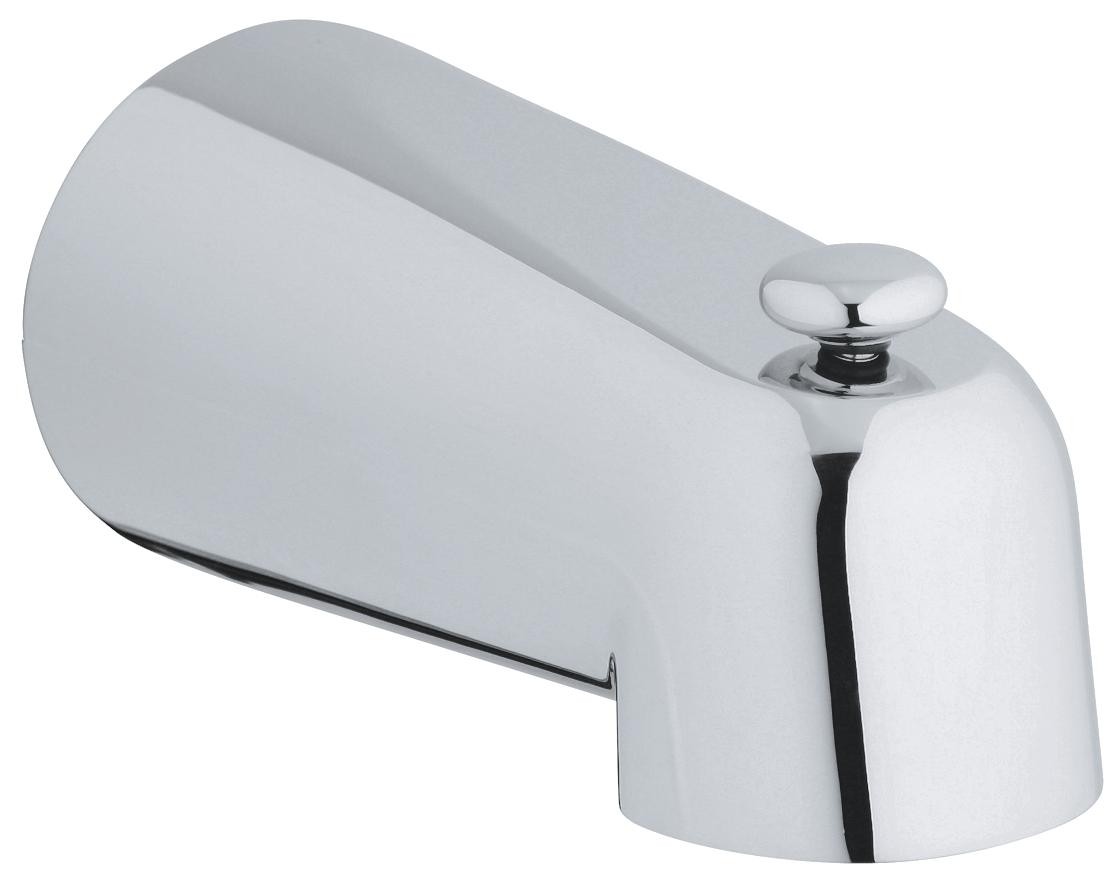 Grohe | 13611000 | GROHE 13.611.000 CLASSIC WALL-MOUNT DIVERTER TUB SPOUT.  CHROME FINISH
