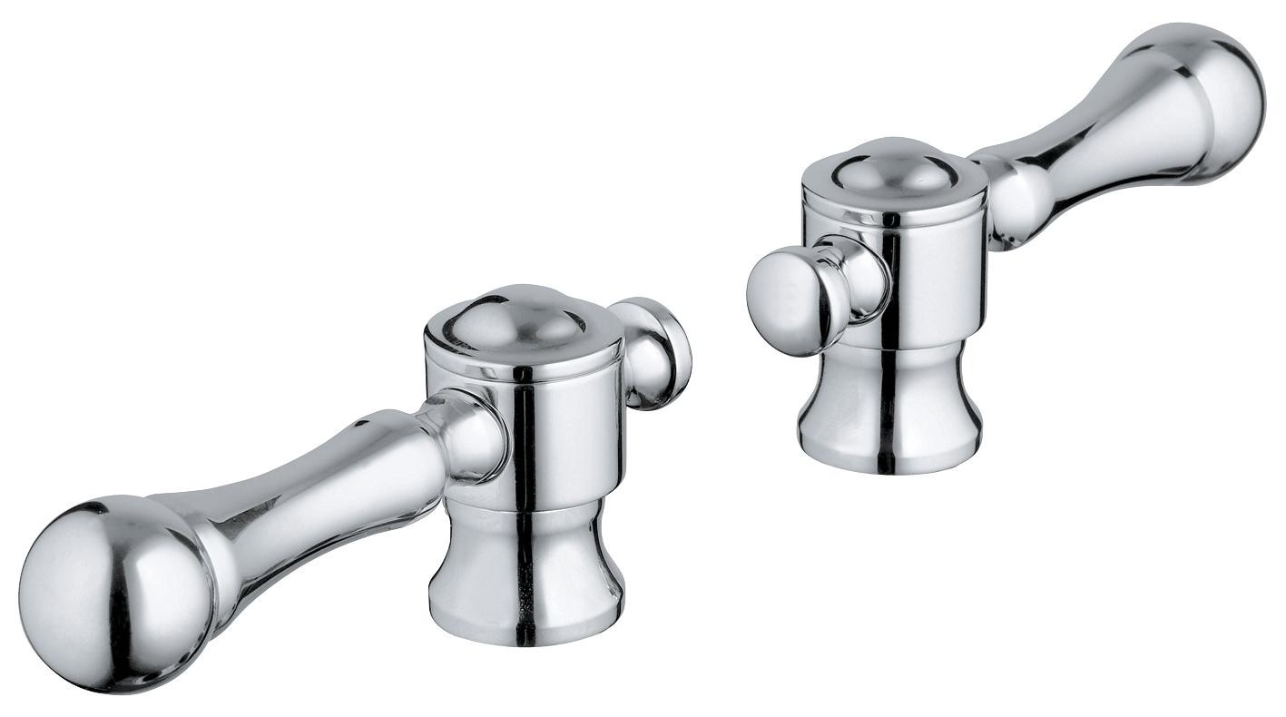 Grohe | 18244000 | GROHE 18.244.000 BRIDGEFORD LEVER HANDLES (1 PAIR) CP CHROME