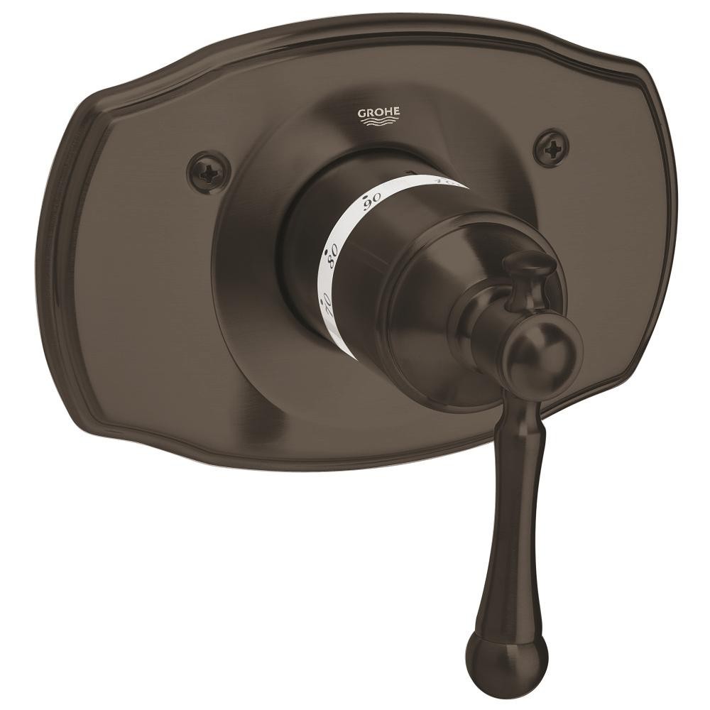 Grohe | 19327ZB0 | *GROHE 19.327.ZB0 BRIDGEFORD THERMOSTATIC VALVE TRIM ONLY.  OIL RUBBED BRONZE FINISH 
