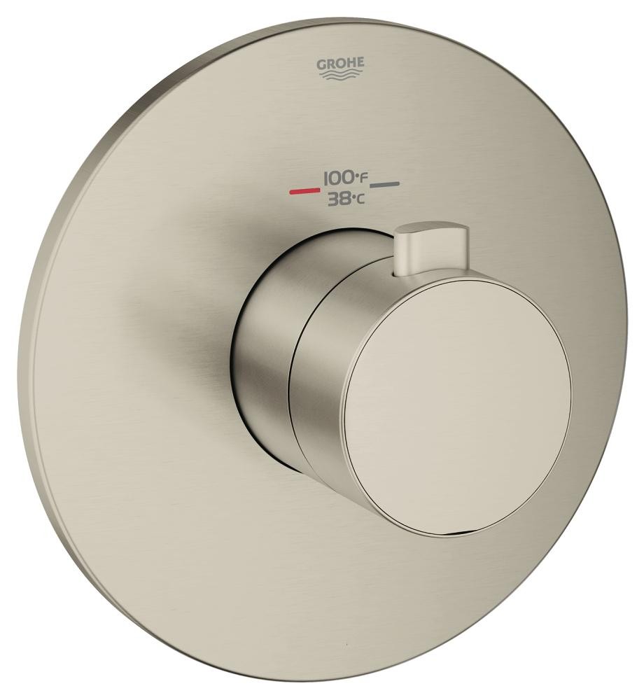 Grohe | 19879EN0 | GROHE 19.879.EN0 EUROPLUS THERMOSTATIC KIT.  BRUSHED NICKEL FINISH.  INCLUDES TRIM & CONTROL MODULE.  TO BE USED WITH GROHFLEX UNIVERSAL ROUGH-IN BOX 35 026 000 (NOT INCLUDED)