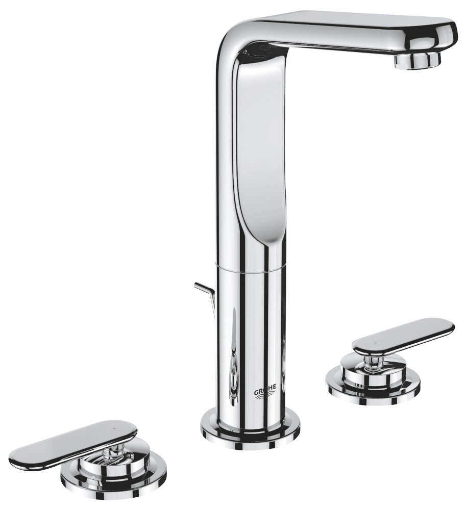 Grohe | 20182000 | *GROHE 20.182.000 VERIS WIDESET LAVATORY FAUCET WITH LEVER HANDLES & POP-UP DRAIN CP CHROME