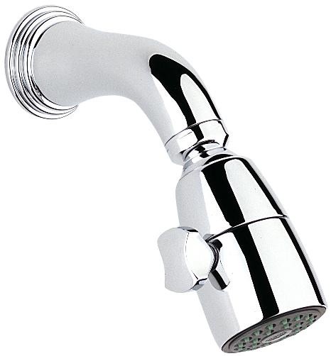 Grohe | 28026000 | *GROHE 28.026.000 SINFONIA SHOWER HEAD WITH ARM AND FLANGE.  CHROME FINISH