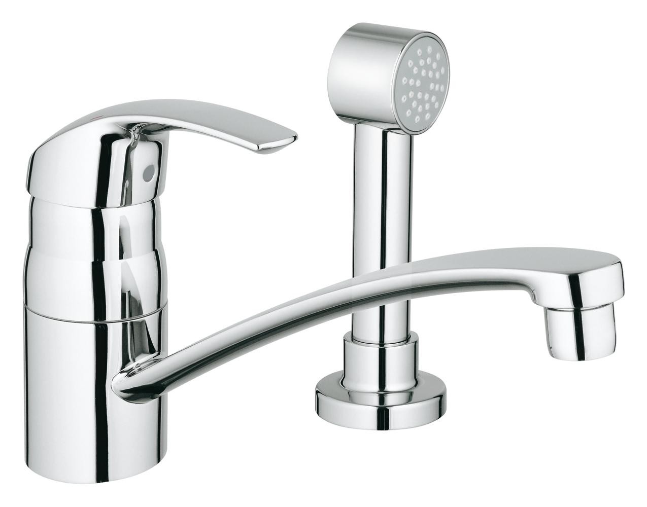 Grohe | 31134001 | *GROHE 31.134.001 2-HOLE KITCHEN FAUCET CP CHROME EUROSMART WITH SPRAY