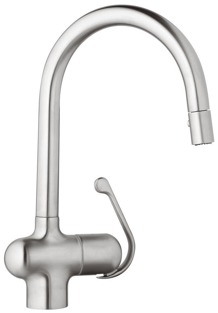 Grohe | 32245SD0 | GROHE 32.245.SD0 LADYLUX PRO 1-LEVER PULL-OUT FAUCET SS STAINLESS STEEL 