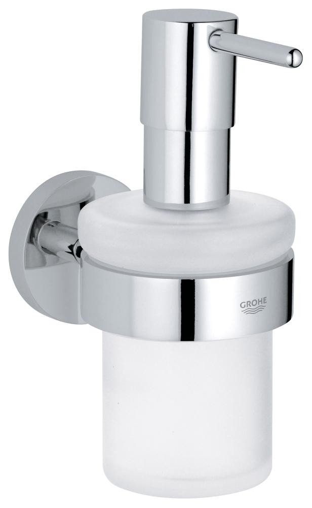 Grohe | 40448001 | GROHE 40.448.001 ESSENTIALS SOAP DISPENSER WITH HOLDER CP CHROME
