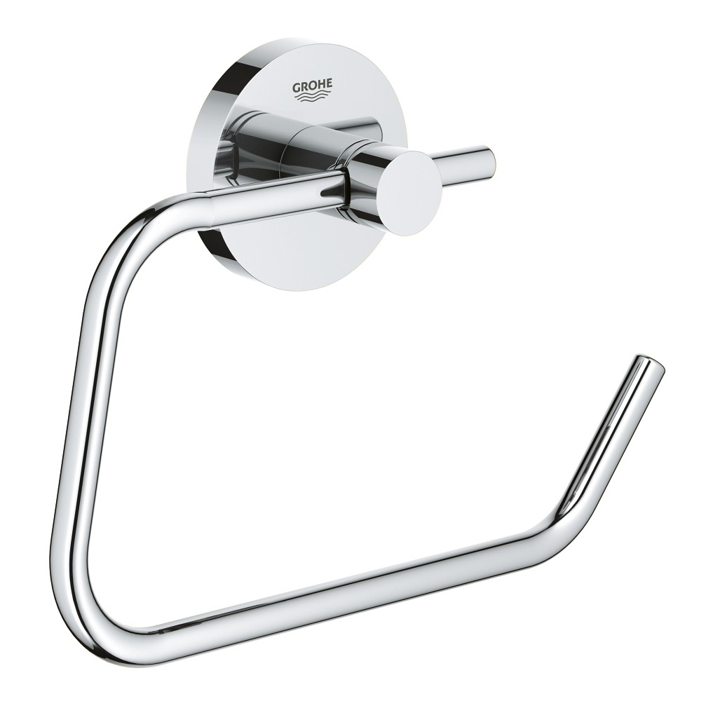 Grohe | 40689001 | GROHE 40.689.001 ESSENTIALS TOILET PAPER HOLDER CP CHROME WITHOUT COVER
