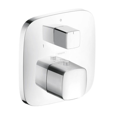 Hans Grohe | 15771001 | HANSGROHE 15771001 PURAVIDA THERMOSTATIC TRIM WITH VOLUME CONTROL & DIVERTER CP CHROME