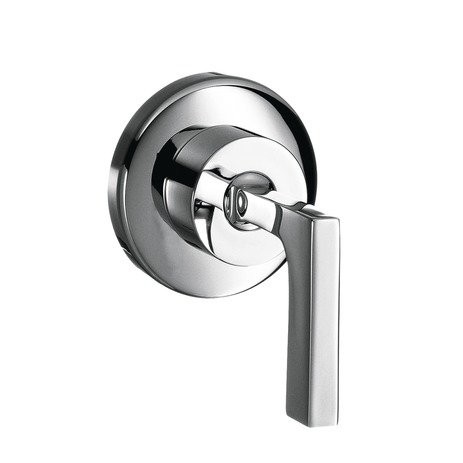 Hans Grohe | 39961001 | HANSGROHE 39961001 AXOR CITTERIO VOLUME CONTROL TRIM WITH LEVER HANDLE CP POLISHED CHROME