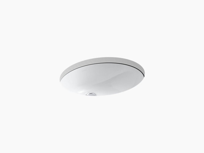 Kohler | 2210-G-0 | 2210-G-0 Kohler Caxton Oval under-mount bathroom sink 