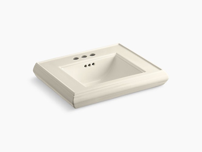 Kohler | 2239-4-47 | 2239-4-47 Memoirs
pedestal/console table bathroom sink basin with 4" centerset faucet holes