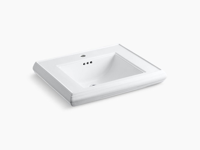 Kohler | 2259-1-0 | 2259-1-0 Memoirs
pedestal/console table bathroom sink basin with single faucet-hole drilling