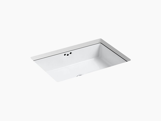 Kohler | 2297-G-0 | 2297-G-0 Kathryn 23-7/8" x 15-5/8" x 6-1/4" under-mount bathroom sink with glazed underside