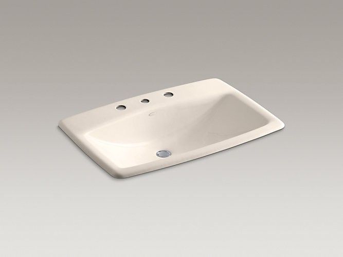 Kohler | 2885-8-55 | 2885-8-55 Man's Lav
Drop-in bathroom sink with widespread faucet holes