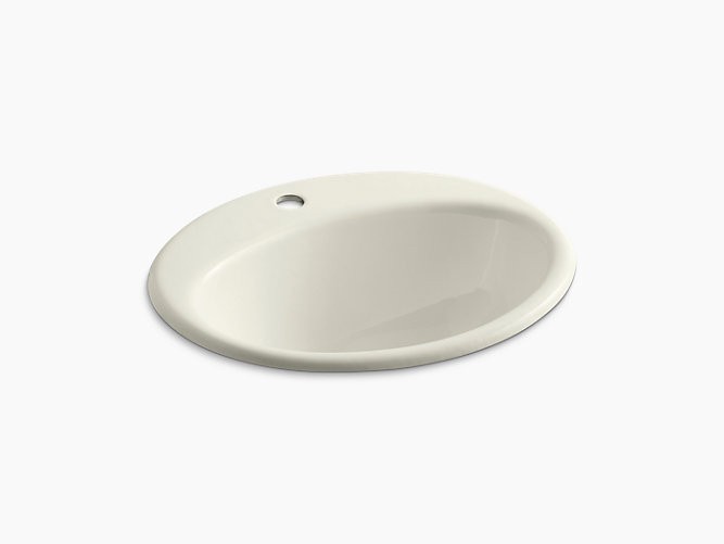 Kohler | 2905-1-96 | 2905-1-96 Farmington Drop-in bathroom sink with single faucet hole