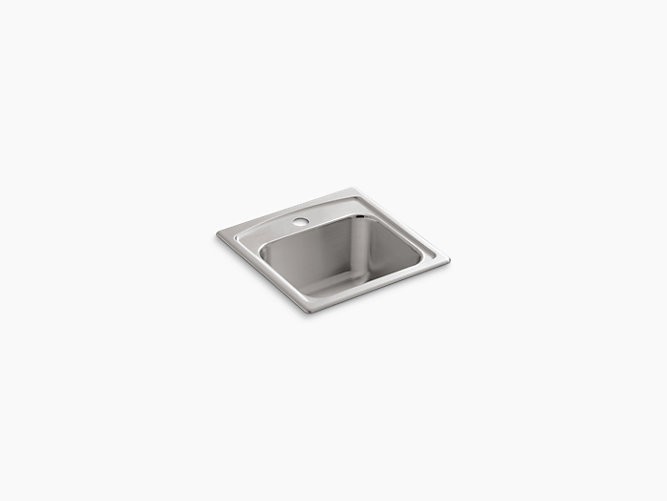 Kohler | 3349-1-NA | 3349-1-NA Toccata top-mount bar sink with single faucet hole