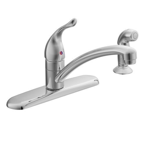 Moen | 67430 | MOEN 67430 CHATEAU 1-HANDLE KITCHEN FAUCET WITH SIDE-SPRAY CHROME 