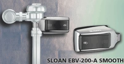 Sloan Valve | 3325201 | SLOAN EBV-200-A SMOOTH SIDE-MOUNT OVER HANDLE BATTERY POWERED OPERATOR.  CODE# 3325201