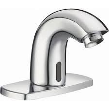 Sloan Valve | 3362102 | SLOAN SF-2150-4 SF SERIES PEDESTAL STYLE BATTERY ELECTRONIC LAVATORY FAUCET WITH 4" ESCUTCHEON PLATE CHROME PLATED.  CODE# 3362102