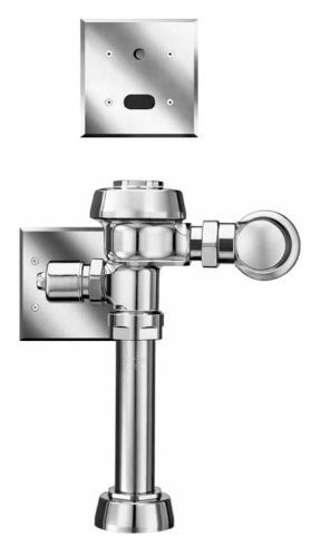 Sloan Valve | 3450049 | SLOAN 111-1.28 ES-S OPTIMA ROYAL FLUSHOMETER   CP CHROME FOR WATER CLOSET.  SENSOR TYPE WITH ANGLE STOP & MECH OVERRIDE.  CODE# 3450049