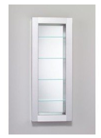 Robern | FP16D8SSN | FP16D8SSN ROBERN F-SERIES CABINET W/ MATTE SILVER FRAME, FROSTED   **  Plus Freight  **