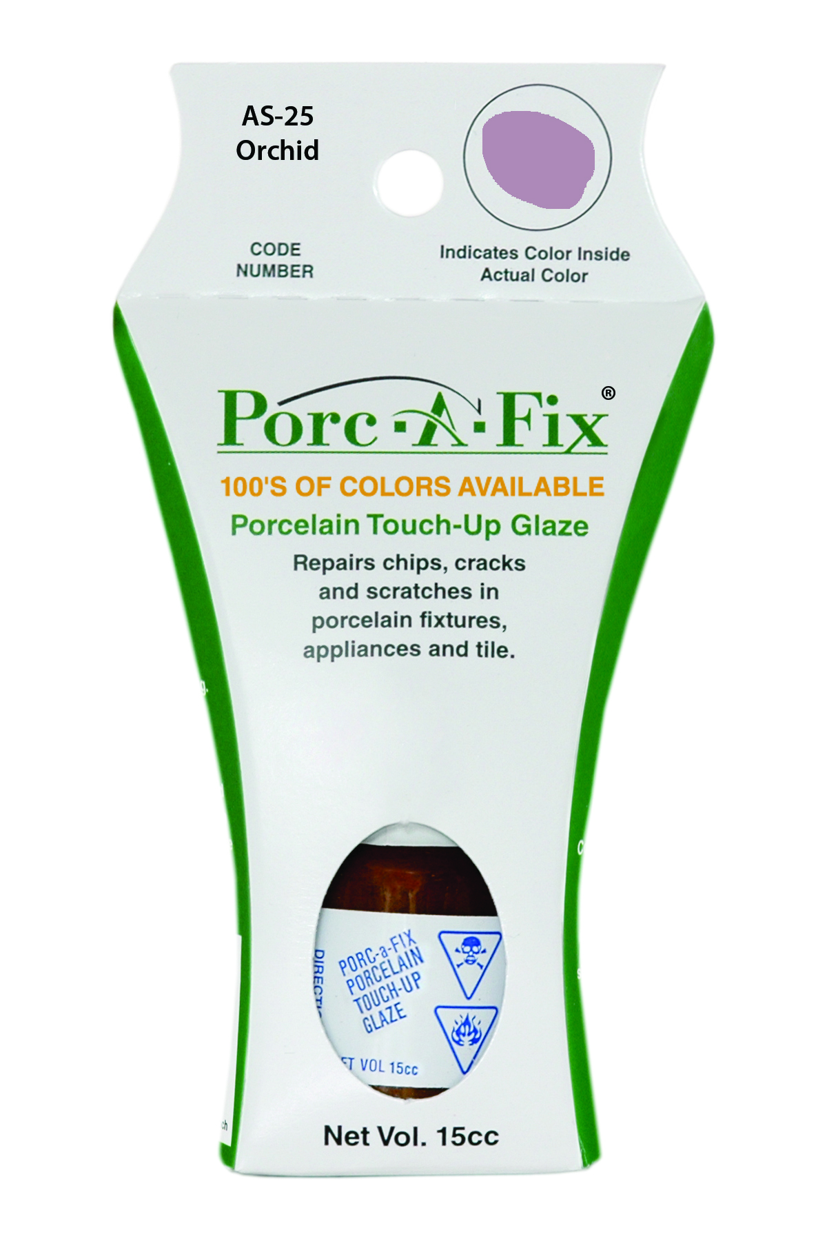 Fixture-Fix | AS-25 | Porc-A-Fix Touch-Up Glaze American Standard Orchid - Compatible with American Standard 070900-1790A Touch Up Paint Kit - ORCHID