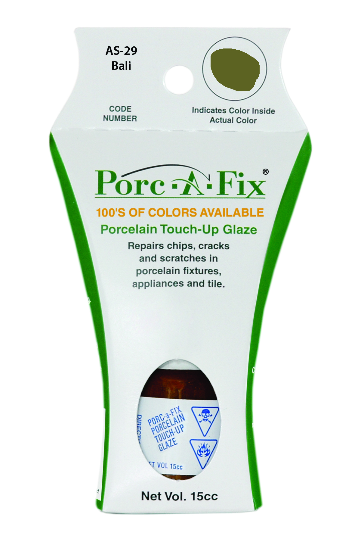 Fixture-Fix | AS-29 | Porc-A-Fix Touch-Up Glaze American Standard Bali - Compatible with American Standard 070900-1440A Touch Up Paint Kit - BALI