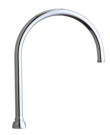 Chicago Faucet | GN8AJKABCP | CHICAGO FAUCETS GN8AJKABCP 8" RIGID/SWING GOOSENECK SPOUT CP CHROME PLATED LEAD FREE LF