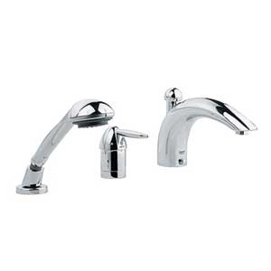 Grohe | 19196000 | *GROHE 19.196.000 EUROFRESH ROMAN TUB FILLER WITH PERSONAL HAND SHOWER.  COMPLETE WITH ROUGH-IN AND TRIM.  CHROME TRIM FINISH