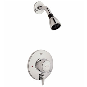 Grohe | 19634000 | *GROHE 19.634.000 TEMPRA 4000 PRESSURE BALANCE VALVE SHOWER COMBINATION TRIM ONLY.  CHROME FINISH