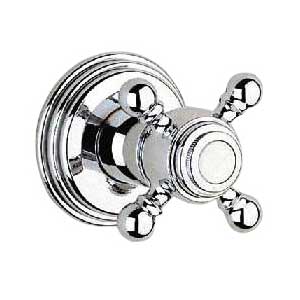 Grohe | 19864000 | *GROHE 19.864.000 SINFONIA VOLUME CONTROL VALVE TRIM ONLY.  WITH CROSS HANDLE.  CHROME FINISH 