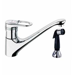 Grohe | 33937000 | *GROHE 33.937.000 EUROPLUS II CENTERSET KITCHEN FAUCET WITH HOSE AND SIDE SPRAY CP CHROME